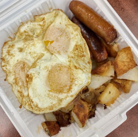 Traditional Breakfast with Three Eggs
