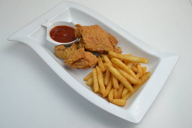 Fried Chicken and French Fries