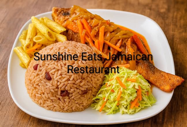 Brown Stew Fish Meals Serve with White Rice or Rice & Peas