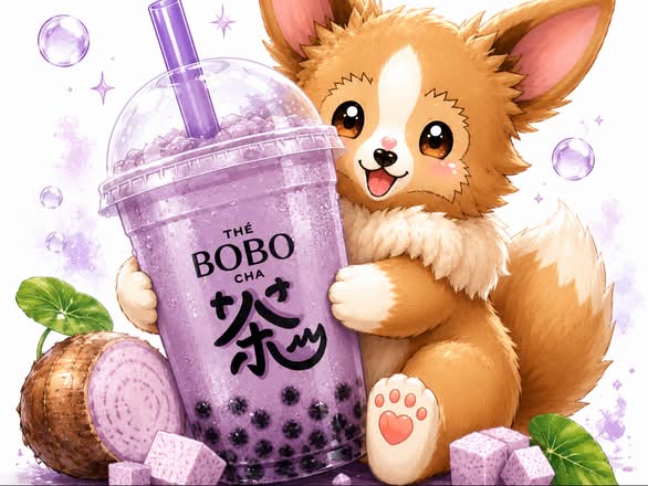 (L)Thé Au Lait Taro / Taro milk tea