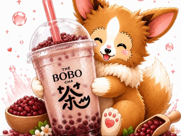 (L)Thé Au Lait Haricot Rouge / Red Bean milk tea
