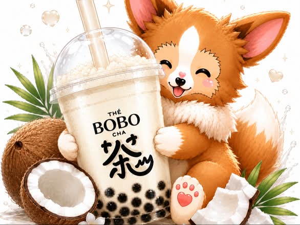 (L)Thé Au Lait Noix De Coco / Coconut milk tea