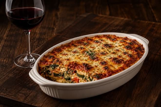 Roasted vegetable Lasagna