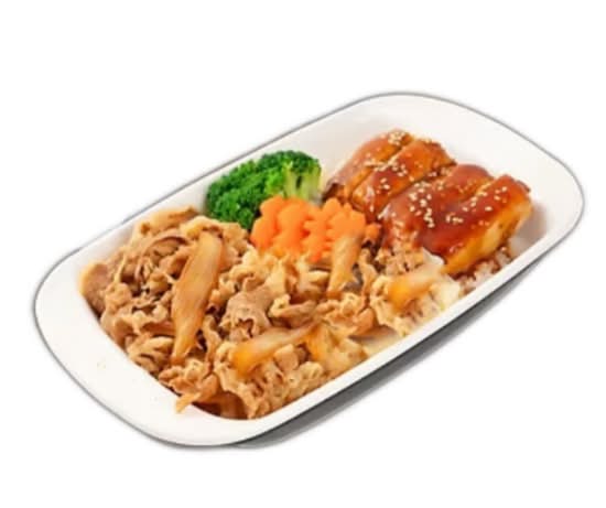 Beef & Chicken Teriyaki Don