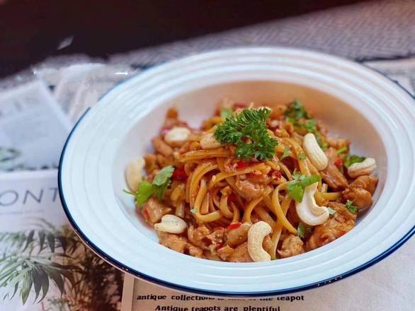Spicy chicken spaghetti