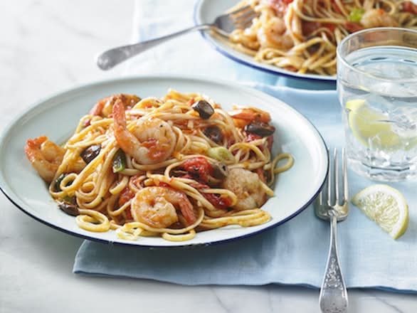 Linguine aux crevettes / Linguine with Shrimp