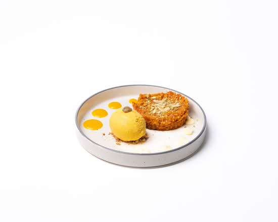 Carrot Halwa with Mango Ice Cream