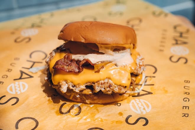 Chicken Bacon Smash Burger