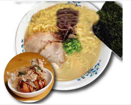 $18 Time Sales Set Shio Ramen + Takoyaki Set / 4pcs