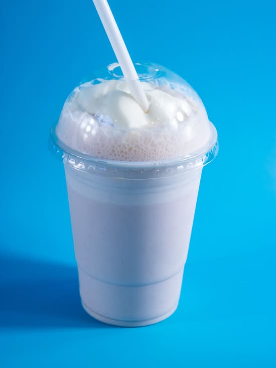 Strawberry banana milkshake