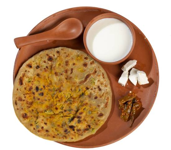Paneer Parantha with Curd