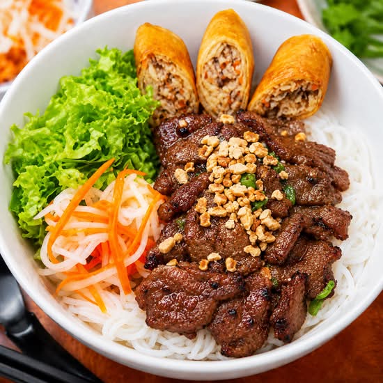Grilled Beef Vermicelli (Bún Bò Nướng)