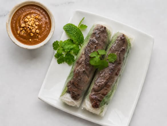 Grilled Beef Fresh Rolls (Gỏi cuốn bò nướng [2])