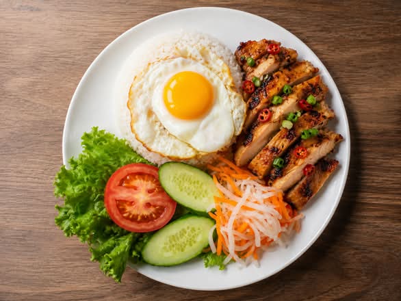 Grilled Chicken Rice (Cơm Gà Nướng)