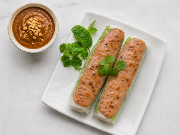 Vietnamese Pork Sausage Fresh Rolls (Gỏi Cuốn Nem Nướng [2])
