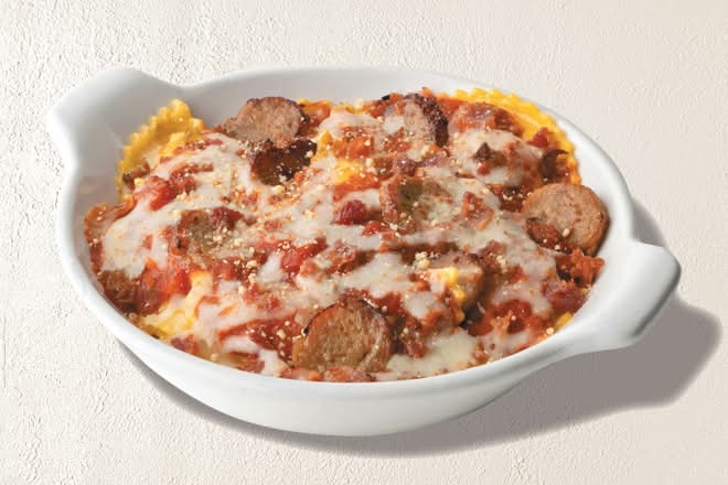 Three Meat Baked Ravioli