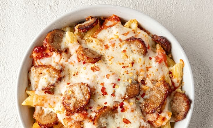 Spicy Baked Ziti with Italian Sausage