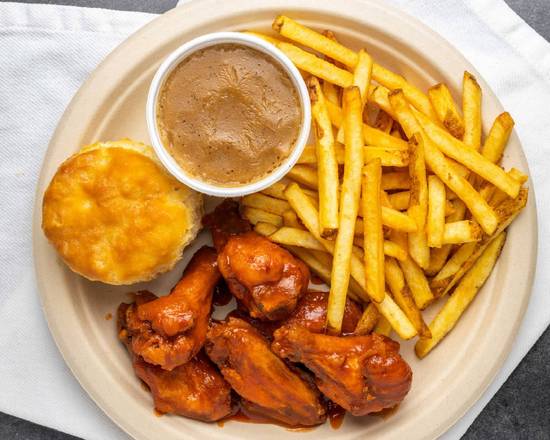 #8. Wing Meal Pub Style (6pc)