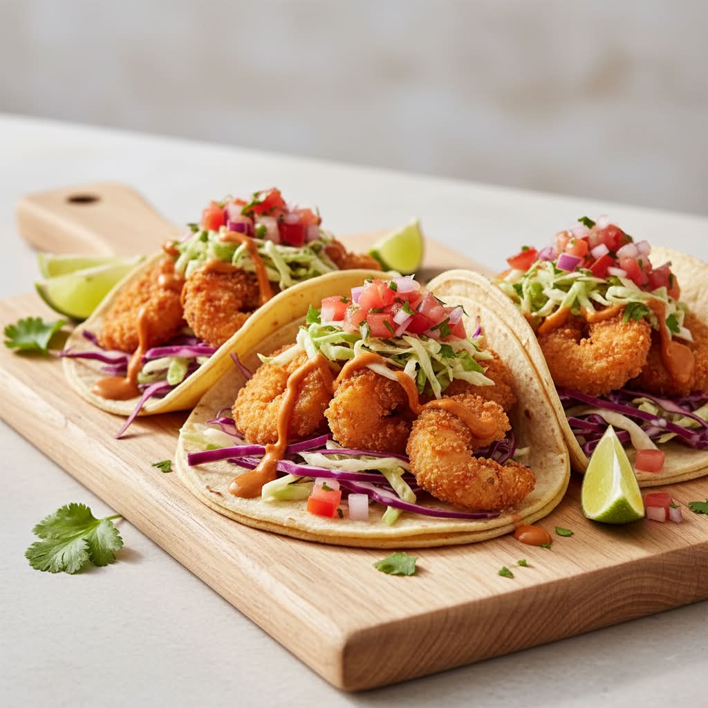 Baja Shrimp Tacos (3 pcs)