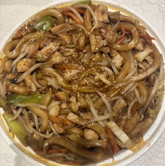 Szechuan Style Stir Fried Udon