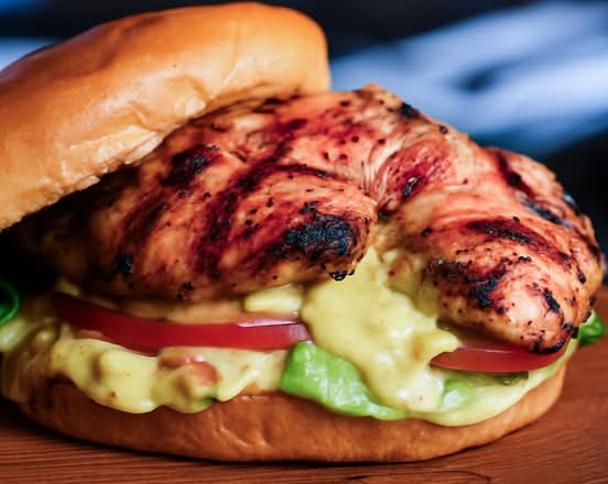 Grilled Chicken chipotle burger