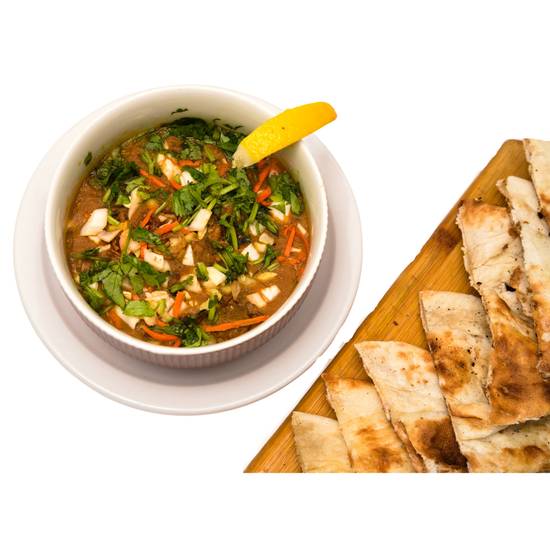 Halim with Naan (হালিম, সাথে নান)