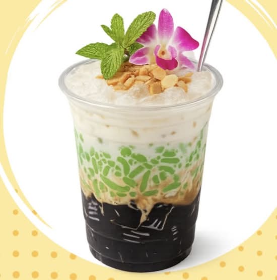 Pandan Grass Jellt (Suong Sao Banh Lot)