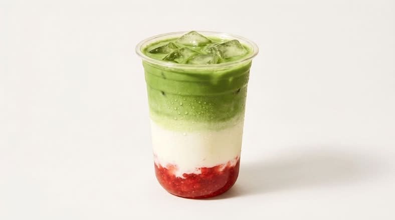 Strawberry Matcha Latte