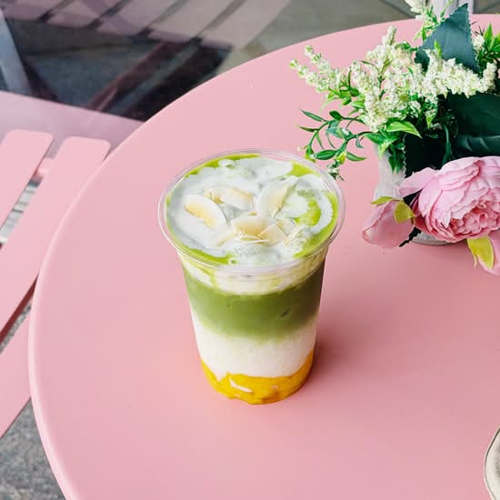 Mango coconut matcha