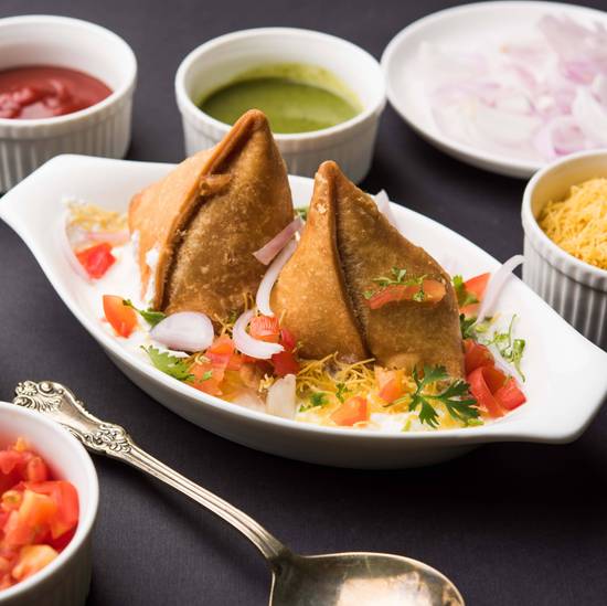 Samosa Chana Chaat