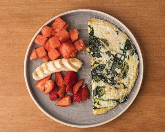 Parmesan Kale Egg White Omlette