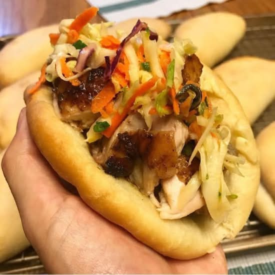 Coco bread with meat