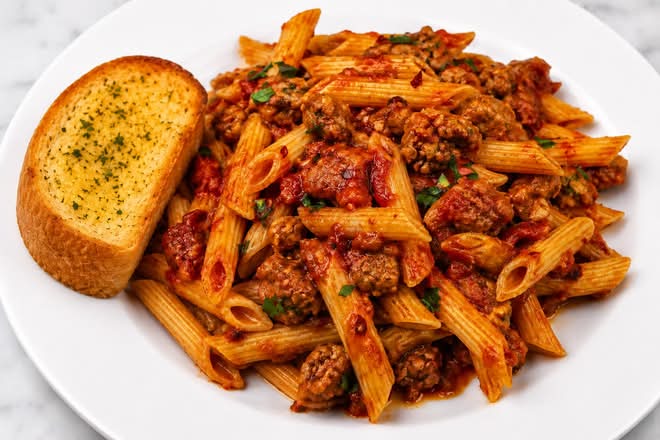 Italian Sausage Penne Arrabbiata