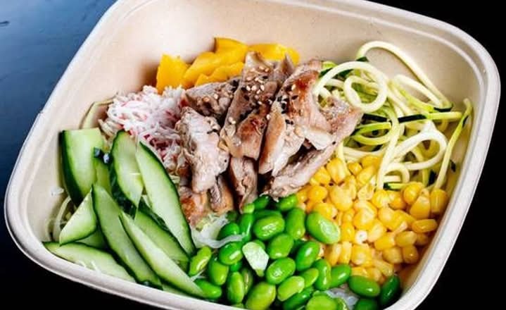 Grill Chicken Poke Bowl