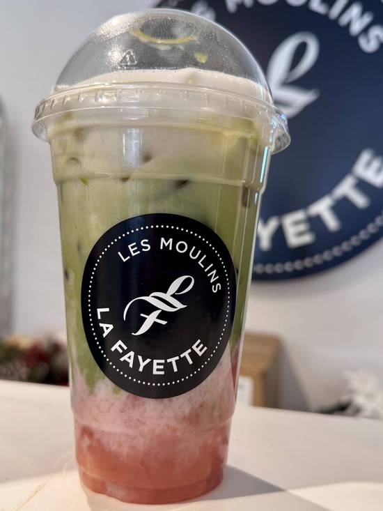 Matcha Latté Fraise glacé