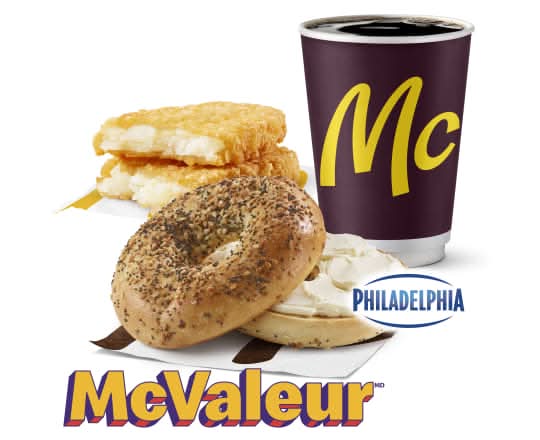Trio McValeur bagel plein-goût fromage à la crème [540.0 Cal]