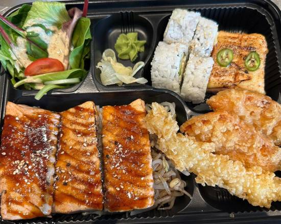 Salmon teriyaki or Eel  bento