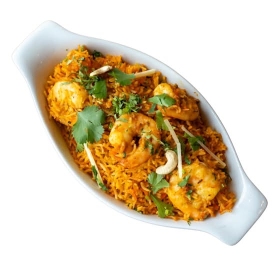 Crevettes biryani / Shrimp Biryani