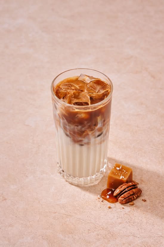 Iced Caramel Pecan Latte