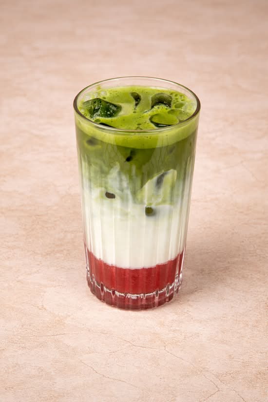 Iced Strawberry Matcha