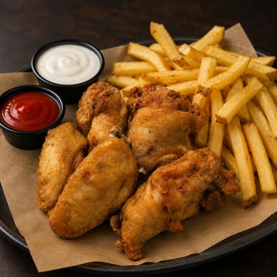 🍗🍟 Classic Chicken Wings + Fries