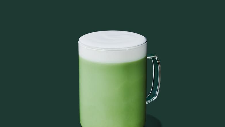 Thé matcha latte