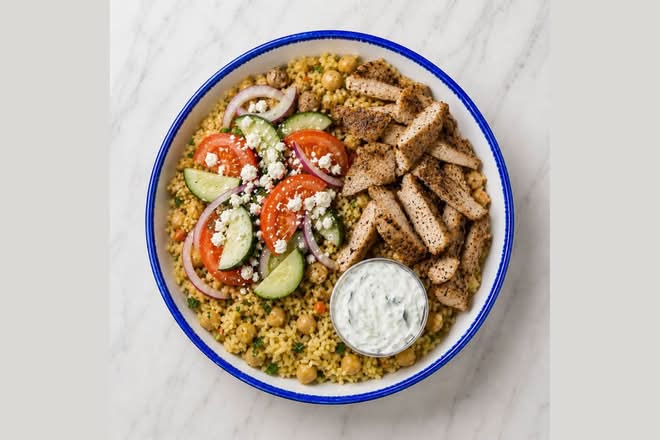 Chicken Yeero Rice Bowl