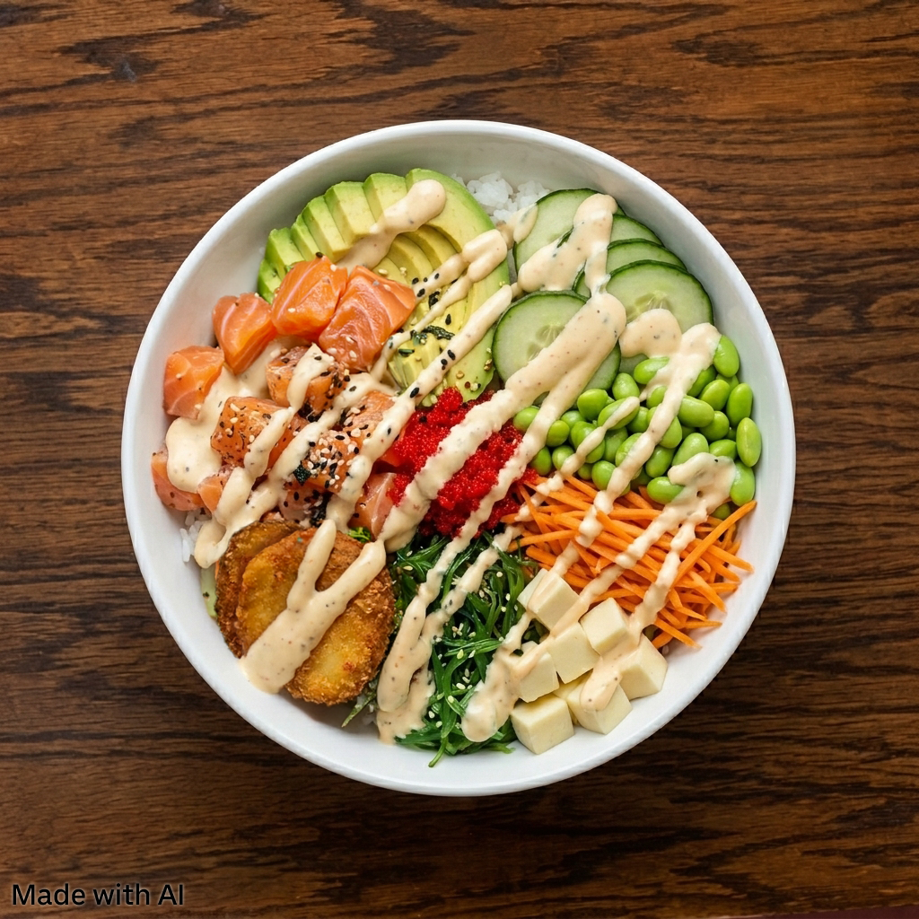 Poke Bol Saumon / Salmon Poke Bowls