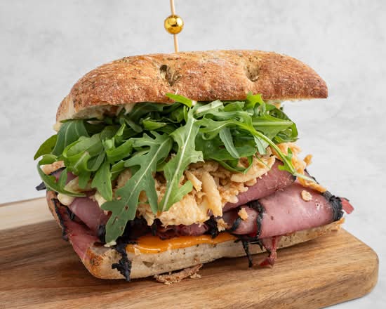 Smoked Meat and Cheddar Sandwich