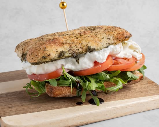 Fresh mozzarella Caprese Sandwich