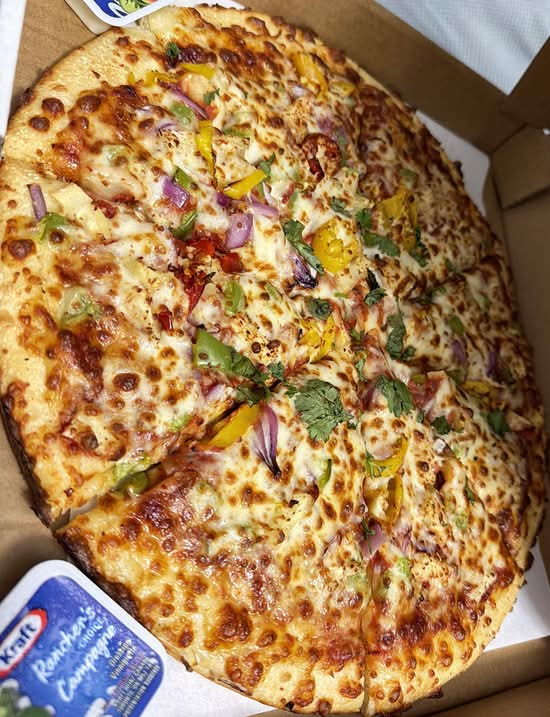 large Super Veggie Pizza