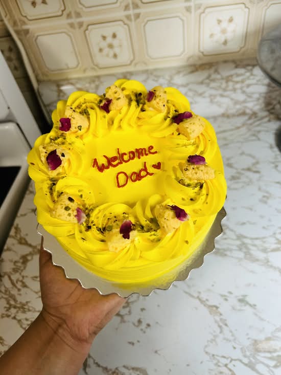 Eggless Rasmalai cake