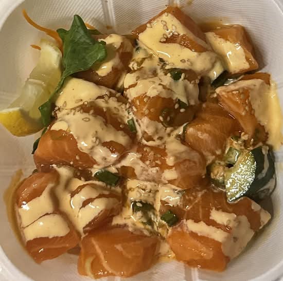 Spicy Salmon Sashimi