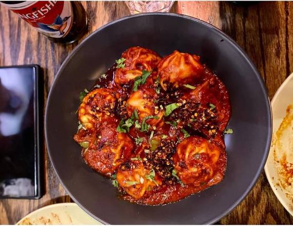 chilli mattar Paneer momo (peas & cottage cheese )
